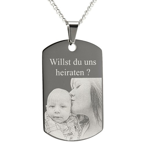 Schmuck gravur kette edelstahl - gravur,