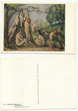 02204 - Paul Cezanne: Badende Frauen - alte Ansichtskarte