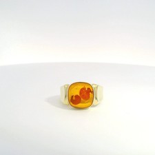 Bernsteinring 333er Gelbgold Ringgröße 58