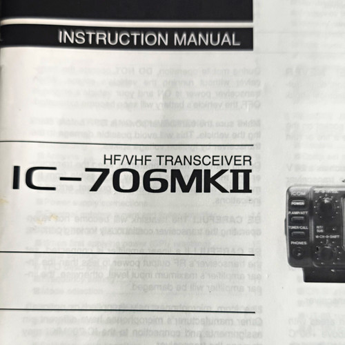 Icom 706mkii - icom, ic-706mkii