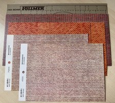 Vollmer, Kibri, Faller, H0 u. N,  5 Mauerwerkplatten