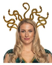 Medusa Schlangen Haarreif Gold
