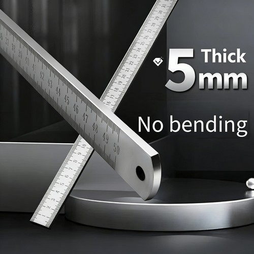 Edelstahllineal 50cm metall - edelstahllineal,
