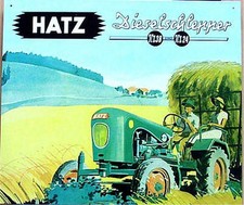 Altes Oldtimer Blechschild Traktor Hatz Diesel TL 38 TL 24 Schlepper