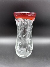 Vase Glas Struktur Relief