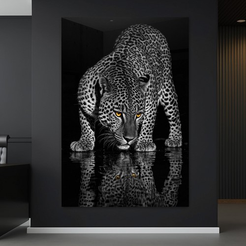 Wandbild leopard tier - wandbild,