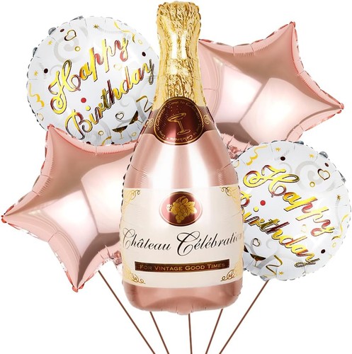 Riesen rosegold sektflasche - riesen,