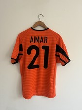 Valencia Auswärts 2001/02 Fußballtrikot Small #21 Aimar