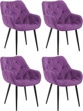 4er Set Stuhl Tanna Samt