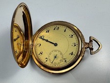 alte 585 GOLD SPRUNGDECKELUHR SAVONNETTE KAPSELUHR TASCHENUHR 72,7g Handaufzug