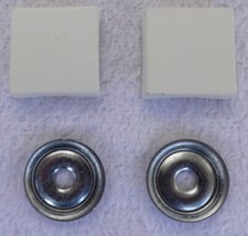 2 x 2 Stück IKEA BESTÅ Unterlegscheiben & Abdeckkappen Weiß 27x 27x7mm