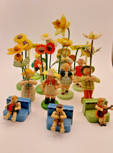 Holzfiguren blumenkinder - holzfiguren, 15