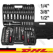 Werkzeugkoffer 172tlg Knarrenkasten Nusskasten Steckschlüsselsatz Ratschenkasten