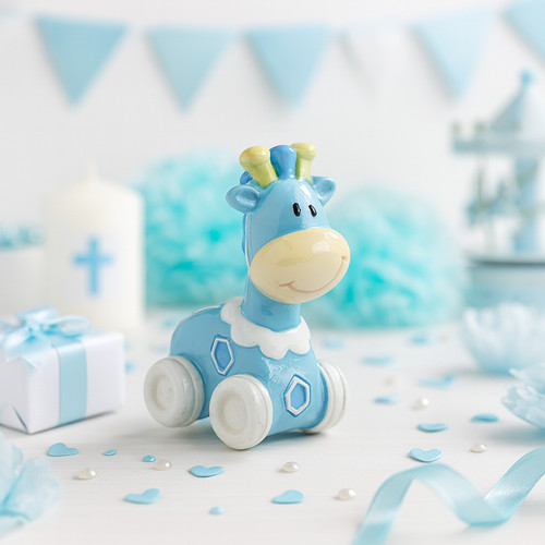 Dekofigur giraffe baby junge - dekofigur,