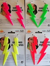 große Ohrringe neon 80er