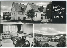 AK WELLEN /EDERTAL Gast- u. Pensionshaus ZORN Mehrbild 50/60er