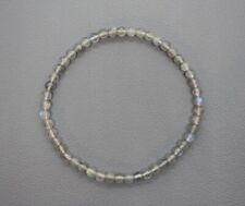 +Natur+ LABRADORIT+NATUR+Edelstein-Kugel-Armband-MINI Ø 4 mm/19 cm-NEU-AA-