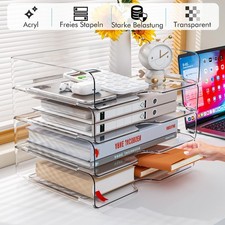 Dokumentenablage für Büro Schreibtisch Organizer Briefablage 4 Ablagefächer A4
