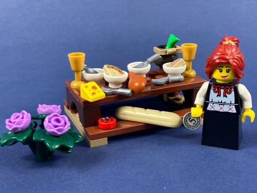 Lego barmaid magd - tisch, brot