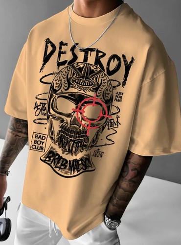 Destroy herren oversize shirt - destroy,