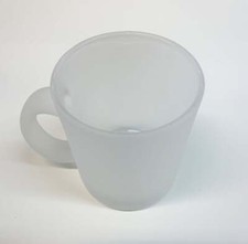 Glastasse / Teeglas, Satiniert