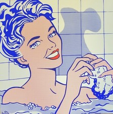 Roy Lichtenstein - Woman in Bath - 90 x 90 cm