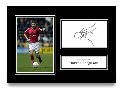Darren ferguson signed - signed, a4