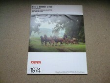 FAHR Schlepper Landmaschinen Gottmadingen Original alter Wandkalender von 1974  