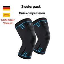2x Kniebandage Kniestütze Kompression Knieschoner Sport Schmerzen Laufen Fitness
