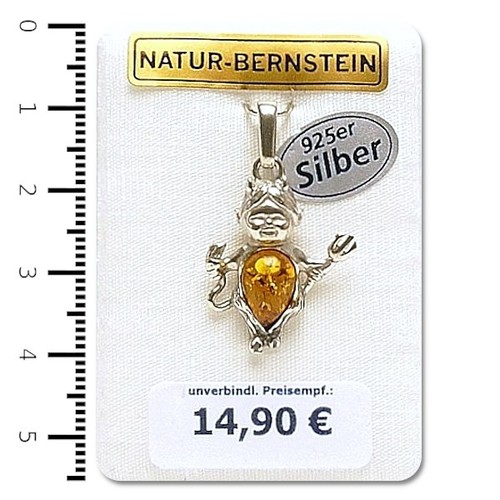 Bernstein anhänger modern - bernstein,