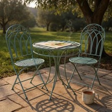 Metall Bistro Set - 2 Stühle