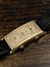 Richards-Zeger Paris Tank Gold Luxus Handaufzug - Uhr/Watch - Läuft +++ TOP +++