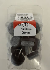 6x HSI 935047 Filzgleiter unlösbar 20mm braun VE= 12 Stück x 6 Pak. (72 Stk.)