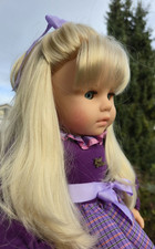 große Zapf Puppe 62 cm blond