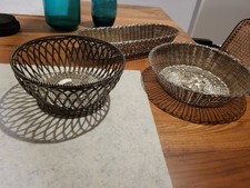 3 Brotkorb versilbert Vintage