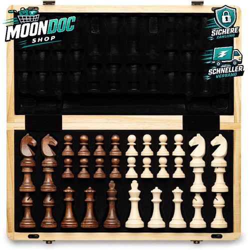 Schach set magnetisch holz - schach-set,