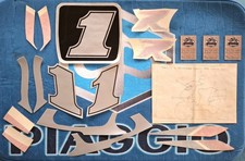 Piaggio NRG 50 SCHWARZ sal1t Kit Zusatzaufkleber Sport ORIGINAL 1994 NOS
