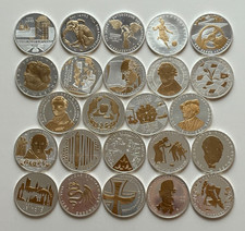 S3-132)) BRD 2011-2015, 24x 10 Euro 625er Silber /teilvergoldet, Stempelglanz