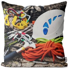 Kletterausrüstung Klettern Urlaub Sport Kissenbezug ausstattung seil geschirr s