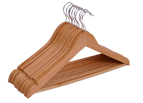 Kleiderbügel aus holz - aus, holz,