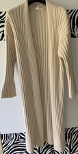 H&M Cardigan Strickmantel Retro Wollmantel  S M L 34 36 38 Wie Neu Beige Creme