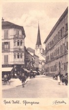 AK Bad Ischl - Pfarrgasse - Schöne Straßenansicht - gel. 1942 - Oberösterreich