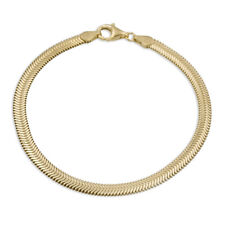 Armband Schlange flach,Echt Silber925-4,2mm Breit,19cm lang-Made in Germany