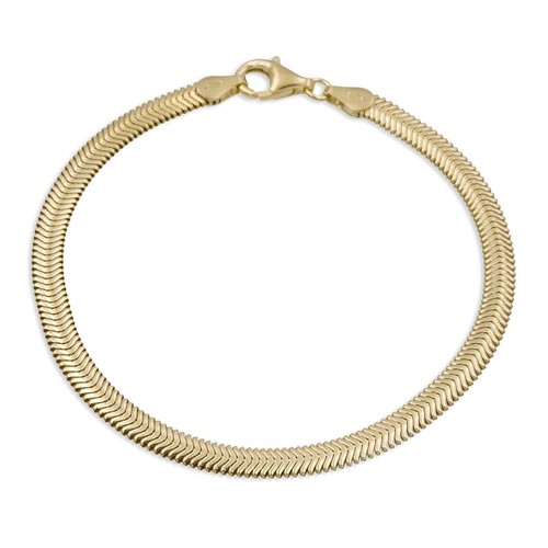 Armband schlange flach echt - schlange, flach,echt