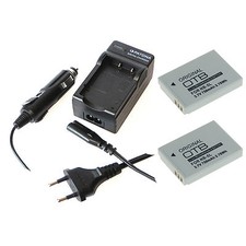 2x Akku und Ladegerät für Canon Powershot SX210 IS SX220 HS SX230 HS NB-5L