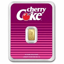 PAMP Goldbarren  Coca-Cola® 1 Gramm 9999 Gold CHERRY COKE im Blister