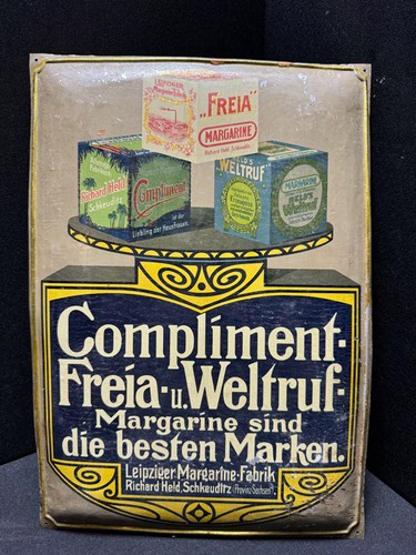 Altes blechschild compliment - blechschild,