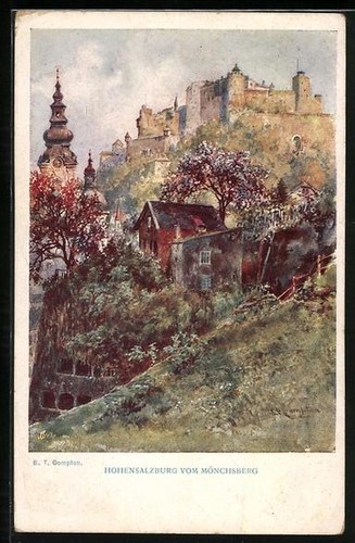 Künstler edward theodore - künstler-ak,