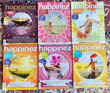 6 x Happinez  - Jahrgang 2014 - Magazine  Nr:  1,2,3,6,7,8