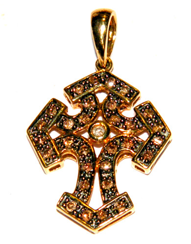 Karat gelbgold kreuz - 10,
